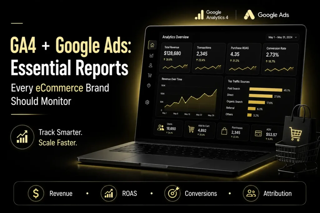 GA4 and Google Ads Analytics Dashboard image