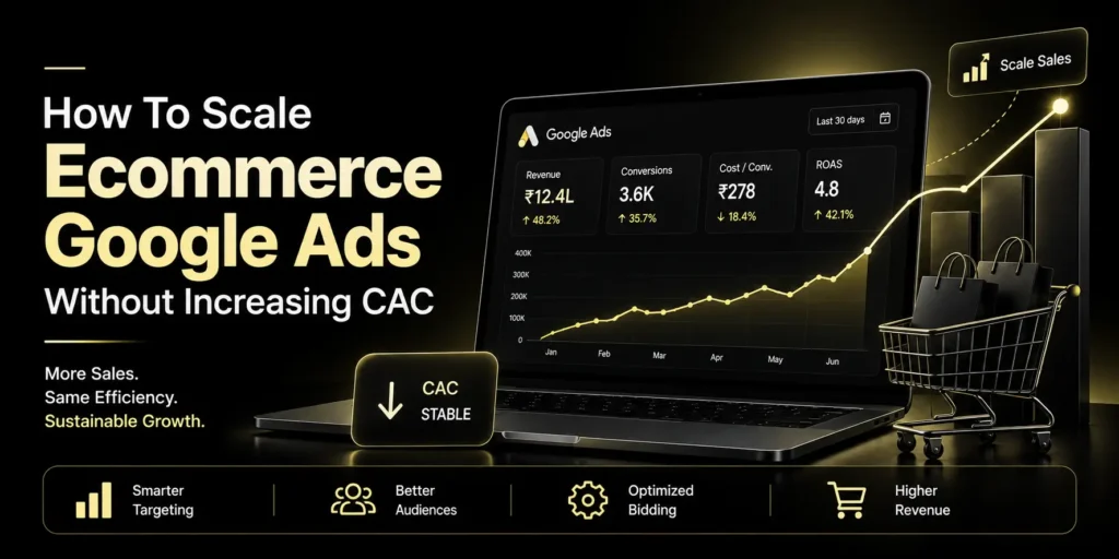 Scaling ecommerce Google Ads without increasing CAC image
